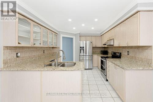64 Strickland Drive, Ajax, ON - Indoor Photo Showing Kitchen With Double Sink With Upgraded Kitchen