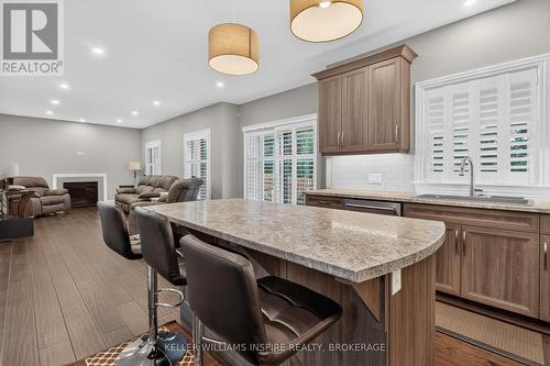 Large Island for extra prep space - 266 Pauline Tom Avenue, Kingston (Kingston East (Incl Barret Crt)), ON - Indoor Photo Showing Kitchen With Double Sink