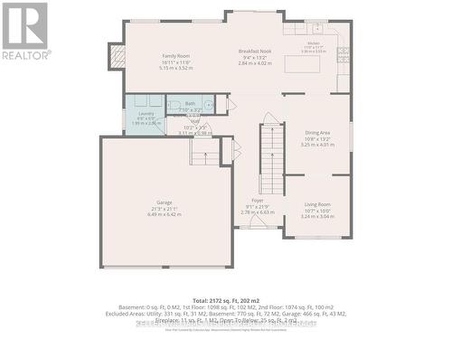 Main Level Floor Plan - 266 Pauline Tom Avenue, Kingston (Kingston East (Incl Barret Crt)), ON - Other