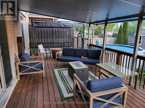 761 Glenwood Road N, Woodstock (Woodstock - North), ON - Outdoor With Above Ground Pool With Deck Patio Veranda With Exterior