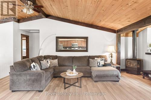 81 Queen Street S, Kawartha Lakes (Omemee), ON - Indoor Photo Showing Living Room With Fireplace