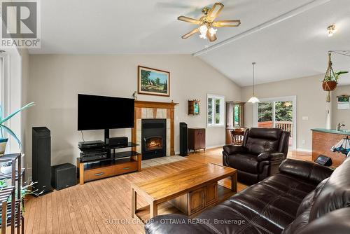365 Haskins Road, North Grenville, ON - Indoor Photo Showing Living Room With Fireplace
