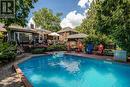 569 Locust Street, Burlington, ON  - Outdoor With In Ground Pool With Deck Patio Veranda With Backyard 
