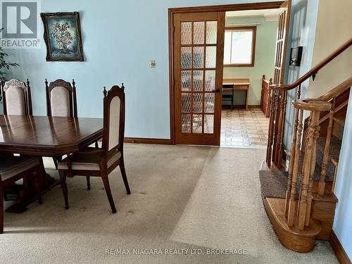 Formal Dining Room with French Glass Doors - 4628 Baldwin Avenue, Niagara Falls (Ascot), ON - Indoor Photo Showing Dining Room