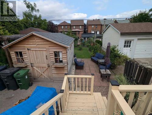 Back Deck Stairs to Patio - 1867 Dufferin Street, Toronto, ON - Outdoor With Deck Patio Veranda