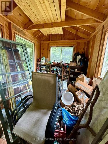 Interior of storage building. Lots of tools/stuff! - 50 Cache Lake Apl1322, South Algonquin, ON - Indoor Photo Showing Dining Room
