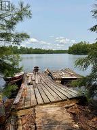 Large dock, repair or replace. Island dotted view. - 
