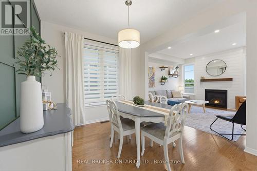 76 Tapadero Avenue, Ottawa, ON - Indoor Photo Showing Dining Room With Fireplace