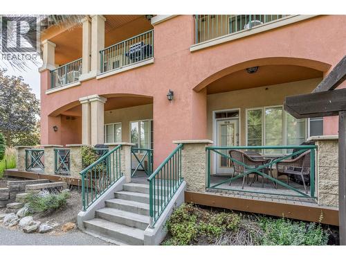 3185 Via Centrale Unit# 101, Kelowna, BC - Outdoor With Deck Patio Veranda With Exterior