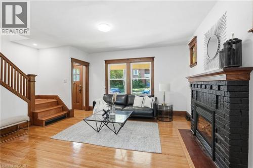 37 Maplewood Avenue, Hamilton, ON - Indoor Photo Showing Living Room With Fireplace