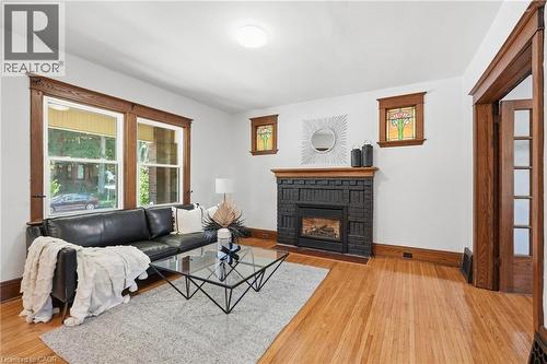 37 Maplewood Avenue, Hamilton, ON - Indoor Photo Showing Living Room With Fireplace