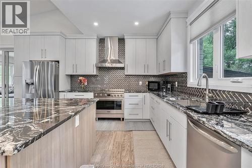 2585 Kenora Street, Windsor, ON - Indoor Photo Showing Kitchen With Double Sink With Upgraded Kitchen