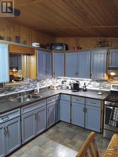 2343 Bay Estates Road N, Sheguiandah, ON - Indoor Photo Showing Kitchen With Double Sink