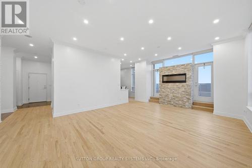 Uph 03 - 8 Rean Drive, Toronto, ON - Indoor With Fireplace