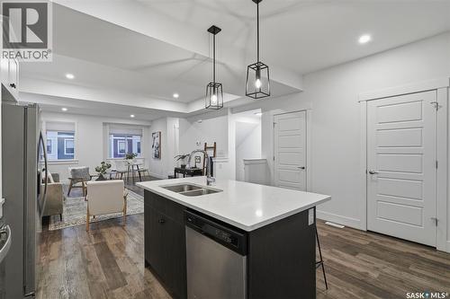 39 900 St Andrews Lane, Warman, SK - Indoor Photo Showing Kitchen With Double Sink