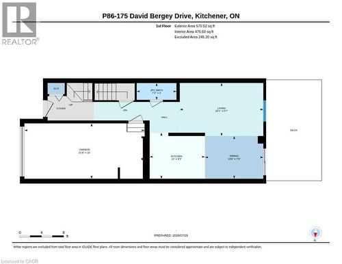 Floor plan - 175 David Bergey Drive Unit# P86, Kitchener, ON - Other