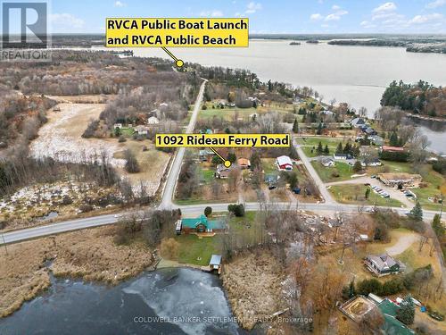 1092 Rideau Ferry Road, Drummond/North Elmsley, ON - Outdoor With Body Of Water With View