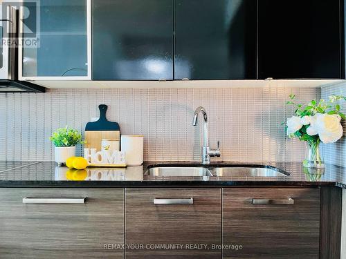 3201 - 5168 Yonge Street, Toronto, ON - Indoor Photo Showing Kitchen With Double Sink