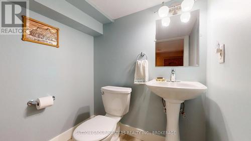 lower level powder room is another rarity - 160 Napier Street, Kingston (Central City East), ON - Indoor Photo Showing Bathroom