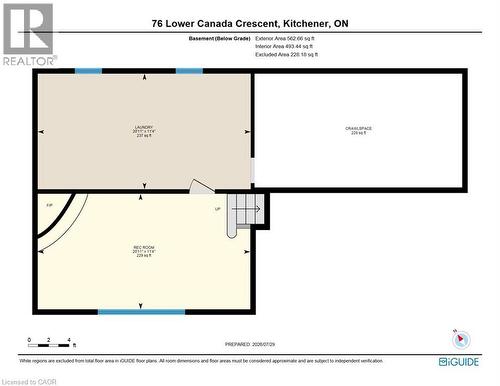 Floor plan - 76 Lower Canada Crescent, Kitchener, ON - Other