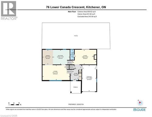 Floor plan - 76 Lower Canada Crescent, Kitchener, ON - Other