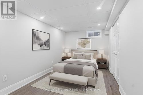 AI Generated Photo - Basement Bedroom - 197 Parkwood Crescent, Hamilton (Thorner), ON - Indoor Photo Showing Bedroom