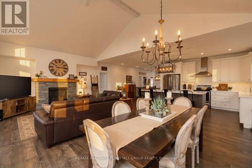 2967 Earl Street, Innisfil, ON - Indoor Photo Showing Dining Room With Fireplace