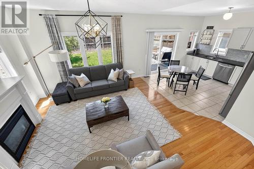 38 Templeton Court, Brampton, ON - Indoor Photo Showing Living Room With Fireplace
