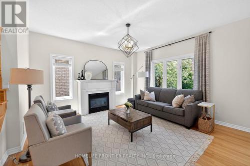 38 Templeton Court, Brampton, ON - Indoor Photo Showing Living Room With Fireplace