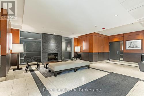 515 - 80 Port Street E, Mississauga (Port Credit), ON - Indoor With Fireplace