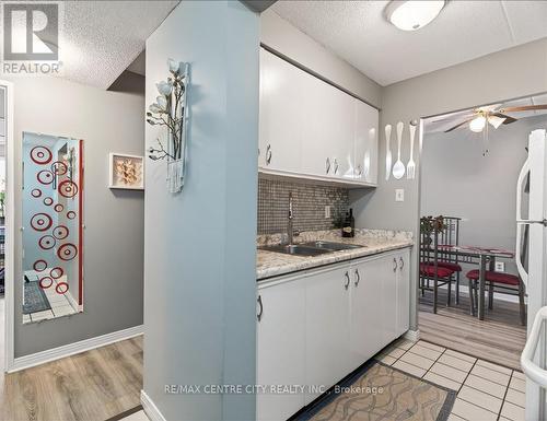 102 - 31 Victoria Street S, Strathroy-Caradoc (Nw), ON - Indoor Photo Showing Kitchen With Double Sink