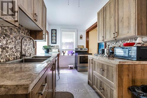 39 Burk Street, Oshawa, ON - Indoor Photo Showing Kitchen With Double Sink