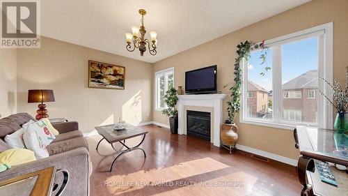 663 Peter Rupert Avenue, Vaughan, ON - Indoor Photo Showing Living Room With Fireplace