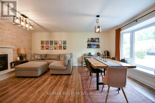 119 Emily Street, Orillia, ON - Indoor Photo Showing Living Room With Fireplace