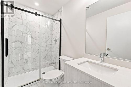 Ensuite Bathroom with Marble Standing Shower - 1508 - 11 David Eyer Road, Richmond Hill, ON - Indoor Photo Showing Bathroom