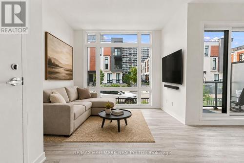 Living Area with Floor to Ceiling Windows - 1508 - 11 David Eyer Road, Richmond Hill, ON - Indoor Photo Showing Living Room