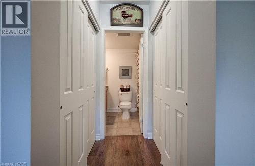 Double closets, leading to the ensuite bathroom. - 8 Harris Street Unit# 118, Cambridge, ON - Indoor Photo Showing Other Room