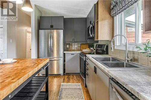 413 Raymond Crescent, Azilda, ON - Indoor Photo Showing Kitchen With Double Sink