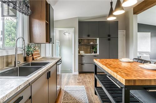 413 Raymond Crescent, Azilda, ON - Indoor Photo Showing Kitchen With Double Sink