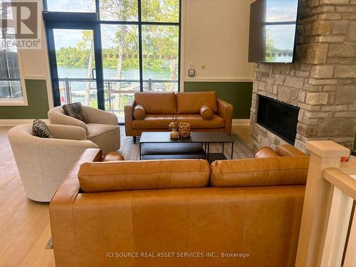 44 Ruby Crescent, Orillia, ON - Indoor Photo Showing Living Room With Fireplace