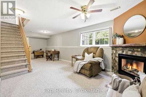 7402 Byers Road, Hamilton Township, ON - Indoor With Fireplace