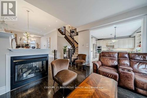 4 Aquilina Court, Ajax, ON - Indoor Photo Showing Living Room With Fireplace