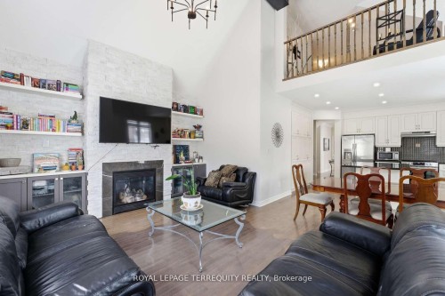 10 Culham Trail, Wasaga Beach, ON - Indoor Photo Showing Living Room With Fireplace