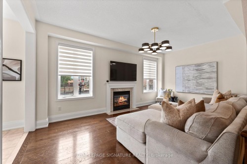 6 Cedarholme Avenue, Caledon, ON - Indoor Photo Showing Living Room With Fireplace