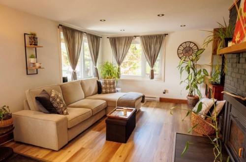 Salon - 44A Rue Robert, Saint-Sauveur, QC - Indoor Photo Showing Living Room