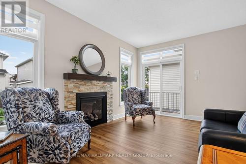 75 Sable Run Drive, Ottawa, ON - Indoor Photo Showing Living Room With Fireplace