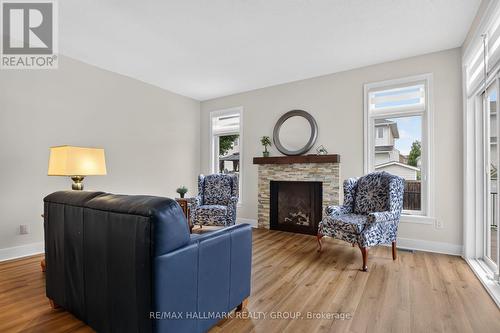 75 Sable Run Drive, Ottawa, ON - Indoor Photo Showing Living Room With Fireplace
