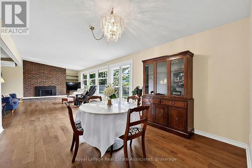408 Mooney Crescent, Orillia, ON - Indoor Photo Showing Dining Room With Fireplace