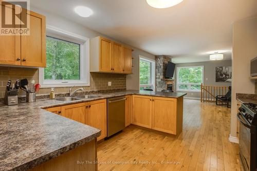 2367 Macdonald Road, Springwater, ON - Indoor Photo Showing Kitchen With Double Sink