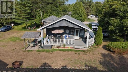 Arial Deck - 810 Second Avenue S, South Bruce Peninsula, ON - Outdoor With Deck Patio Veranda